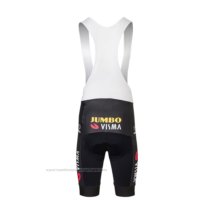 2022 Maillot Cyclisme Jumbo Visma Rouge Blanc Bleu Manches Courtes et Cuissard